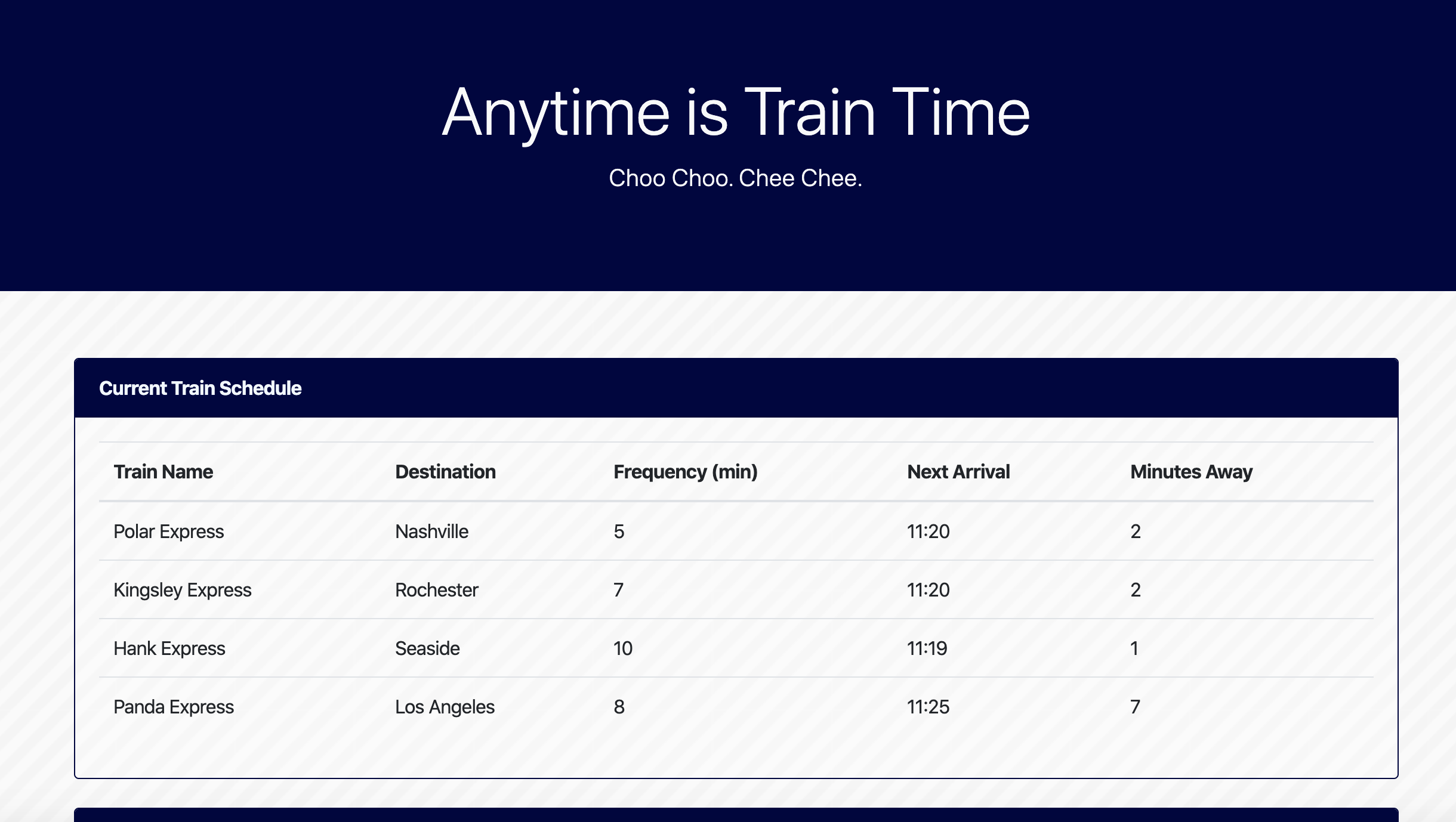 TrainScheduler